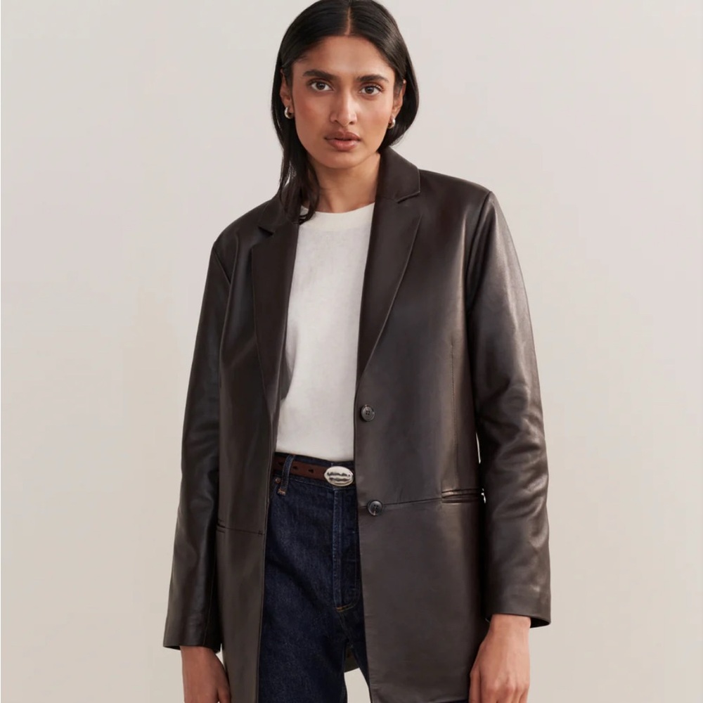 Jenni Kayne Brooke Leather Blazer